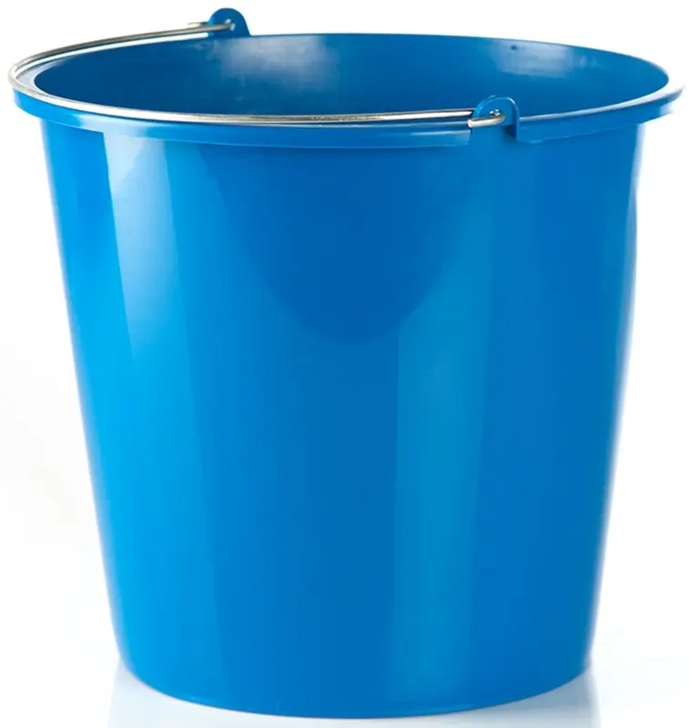 Cubo de Plástico Azul Azmark Hogar 12 Litros con Asa Metálica