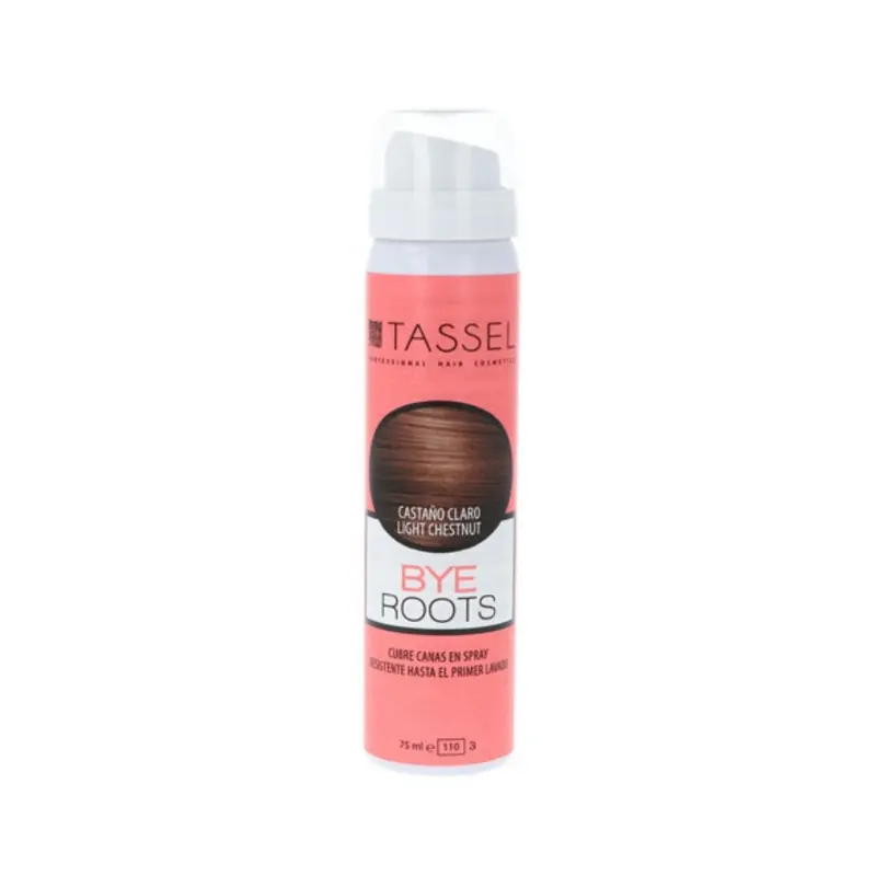 Cubre canas en spray castaño claro Tassel 75 ml