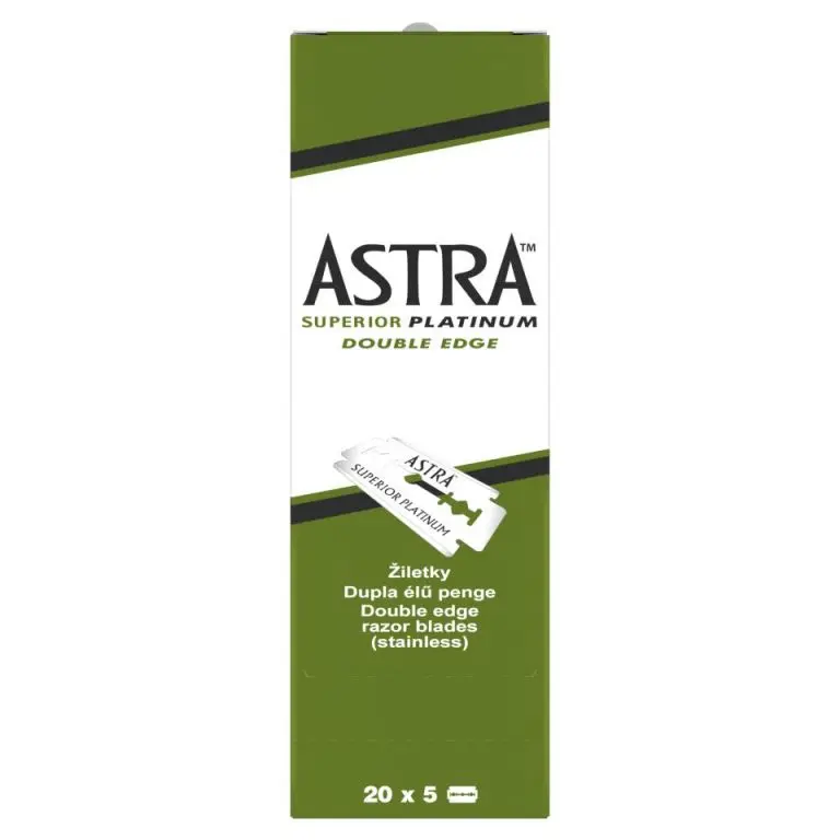 Cuchilla Afeitar Astra doble hoja platino caja 100 hojas