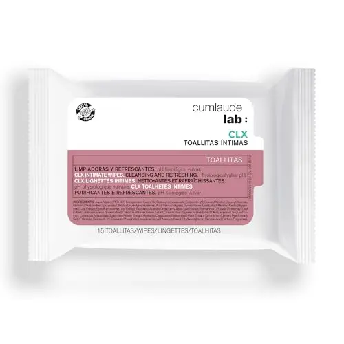 Cumlaude Lab Toallitas Íntimas CLX - 15 Unidades Limpiadoras y Refrescantes