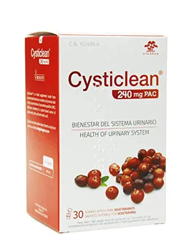 Cysticlean 240 mg Arándano - 30 Sobres Complemento Vías Urinarias