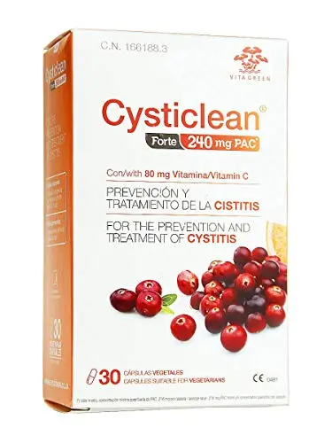 Cysticlean Forte 240mg PAC - 30 Cápsulas con Arándano Rojo y Vitamina C