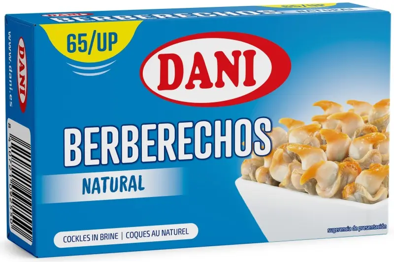 Dani Berberechos al Natural 65 piezas