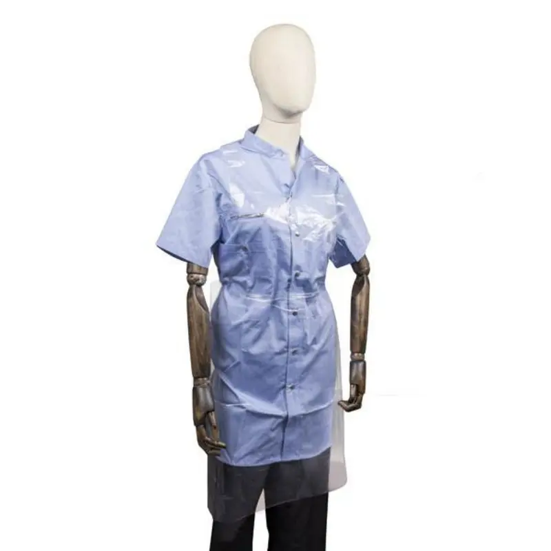 Delantal plástico transparente 107x61cm bolsa 50 unidades