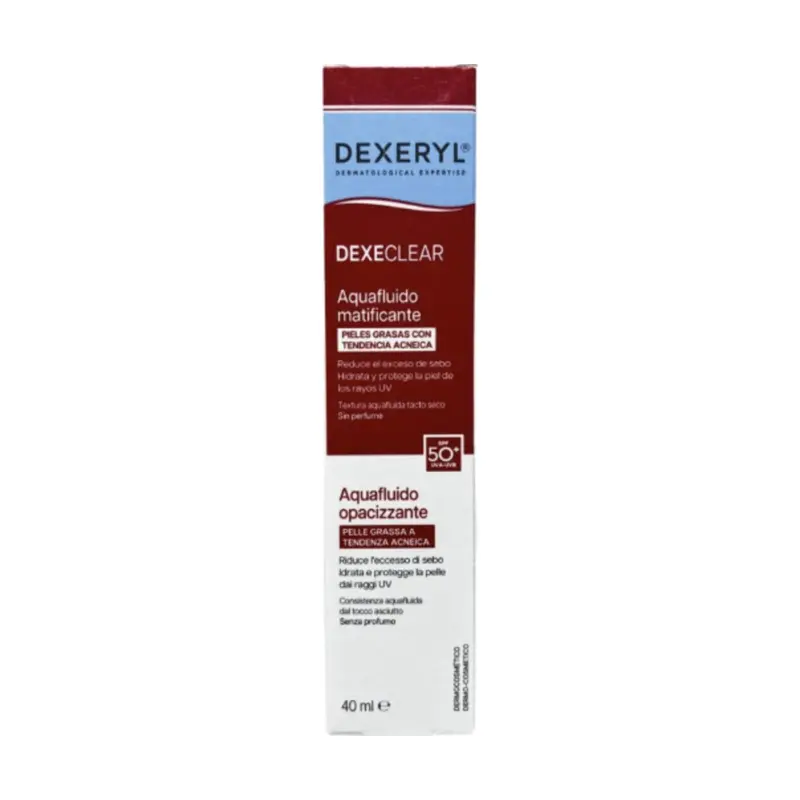 DEXECLEAR AQUAFLUIDO MATIFICANTE SPF 50+  1 ENVASE 40 ML