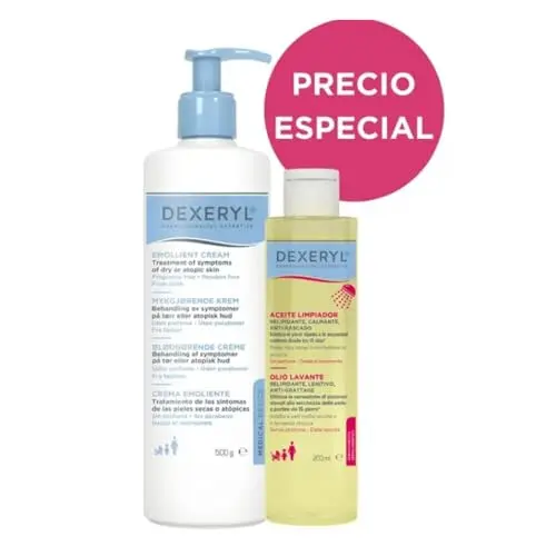 Dexeryl Hidrata y Repara - Crema Emoliente 500 ml + Aceite 200 ml