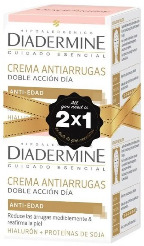 Diadermine Crema Anti-Arrugas Para Piel Normal/Mixta 2 Unidades