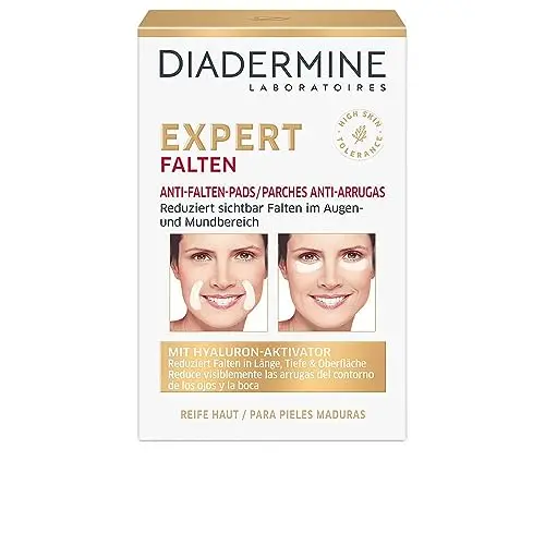 Diadermine Expert Parches Antiarrugas - 12 Tratamientos Intensivos para Ojos y Boca