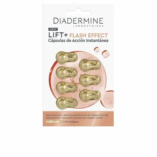 Diadermine Lift+ Flash Effect Vitamina C + Pro-Colágeno - 7 Cápsulas