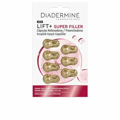 Diadermine Lift+ Super Filler - 7 Cápsulas Rellenador Alisante Rostro y Cuello
