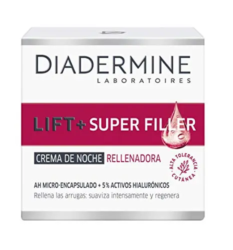 Diadermine Lift+ Super Rellenador Crema de Noche 50ml - Ácido Hialurónico Antiarrugas