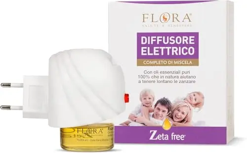 Difusor Eléctrico Antimosquitos 25ml Flora - Aceites Esenciales 100% Naturales