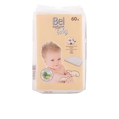 Discos de Algodón 100% Orgánico Bel Nature Ecocert - 60 Unidades