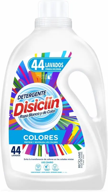 Disiclin Detergente Líquido Colores 2,64L 44D