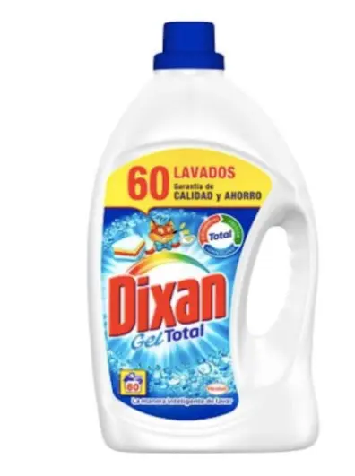 Dixan en gel 30 lavados + 30 lavados 3 l