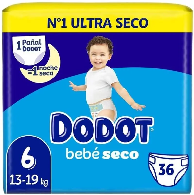 Dodot Pañales Bebés Seco T-6 13-19Kg 36U