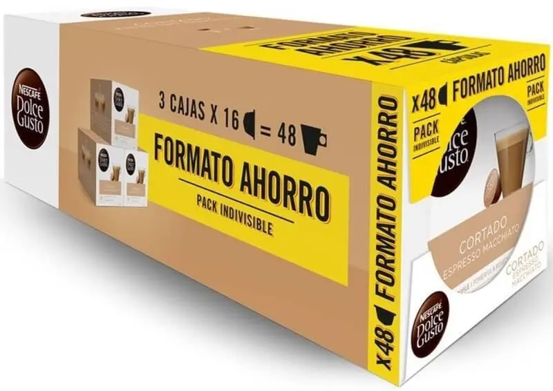 Dolce Gusto Cafe Cortado Maxi Espresso Macchiaro Cortado 48 Cápsulas