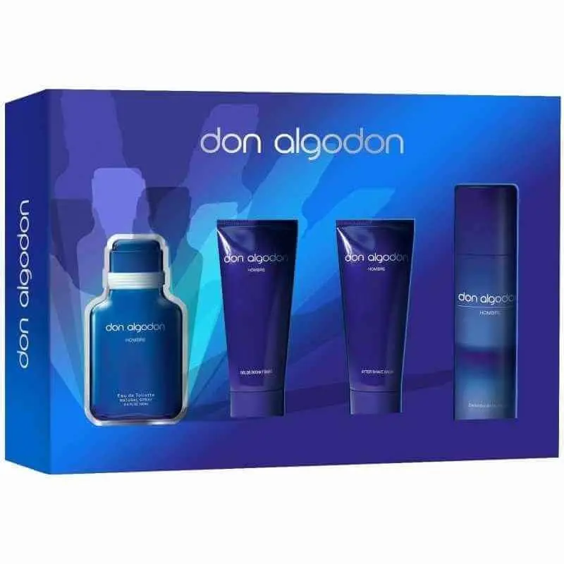 Don Algodón Estuche Hombre Vapo 100 Ml + After Shave 75 Ml + Gel 75 Ml + Desodorante 150 Ml