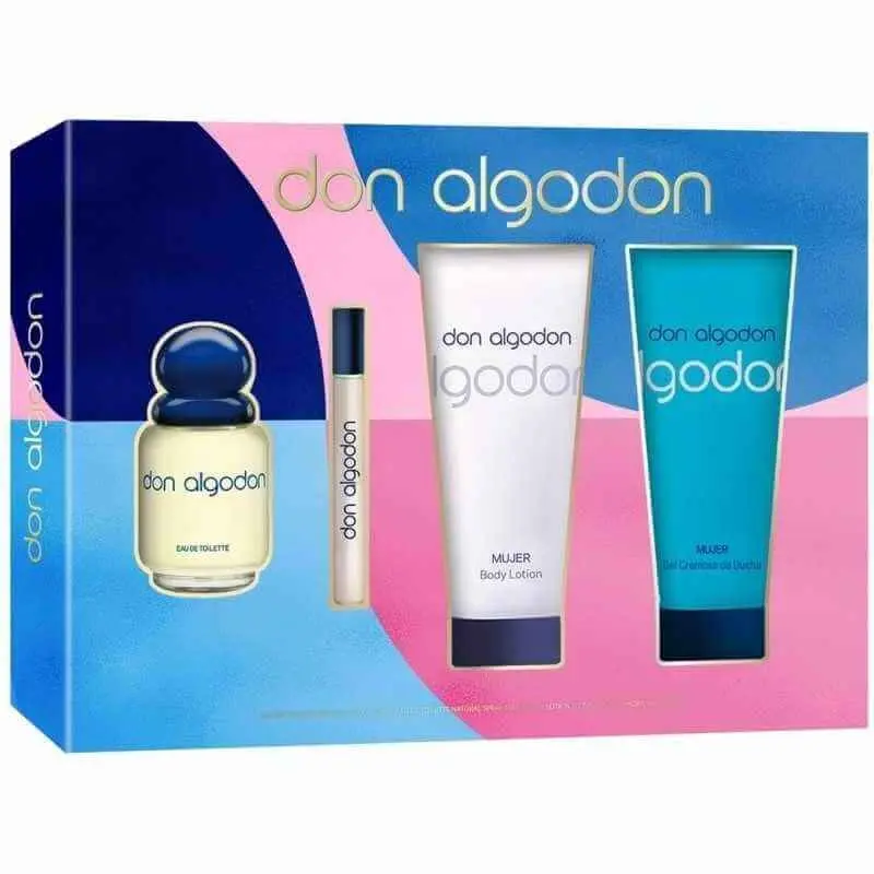Don Algodón Estuche Vapo 100 Ml + Vial 10 Ml + Body 200 Ml + Gel 200 Ml