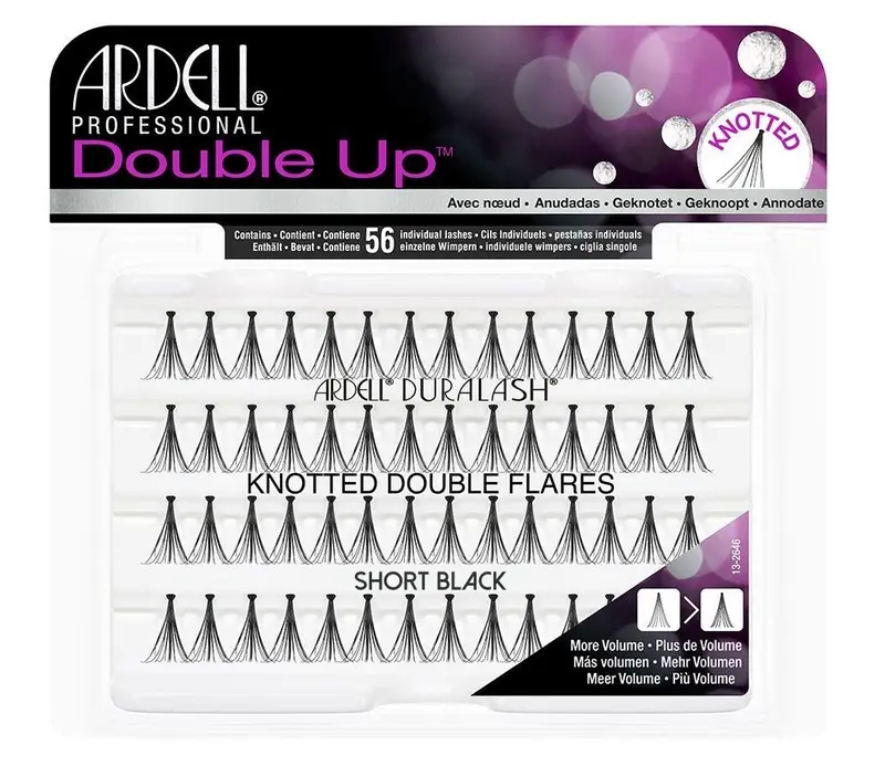 Double Up Black Short - Pestañas en grupo con nudo - Ardell
