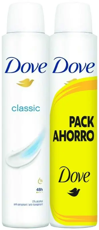 Dove Desodorante Classic 48h Pack 2 200Ml