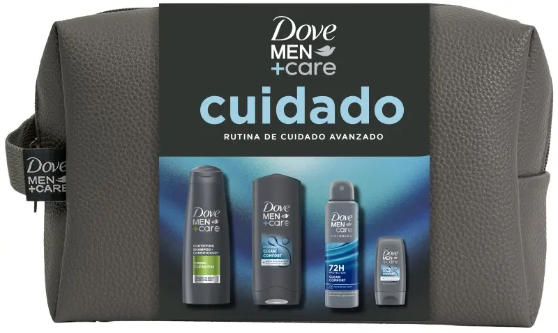 Dove Men+Care Cuidado Rutina de Cuidado Avanzado Neceser 4 pzas