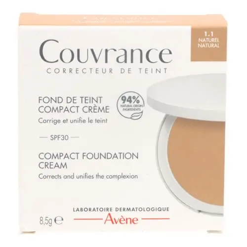 Eau Thermale Avène Base Compacta 1.1 Naturel - Cobertura Alta SPF30