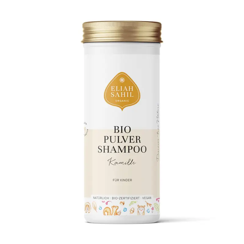 Eliah Sahil Organic Shampoo Chamomile - Champú en Polvo 100% Natural para Niños