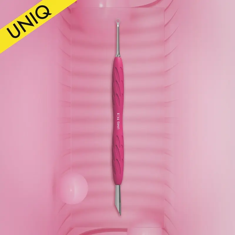 Empujador Para Manicura Con Mango De Silicona "Gummy" UNIQ 11 TYPE 2