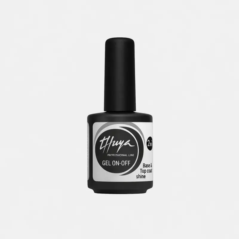 Esmalte Permanente Gel On- Off Base Y Top Coat Shine - Thuya