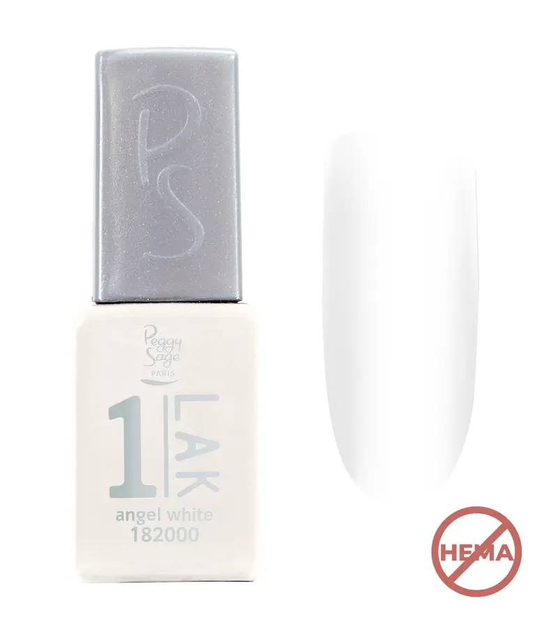 Esmalte semipermanente 3 en 1 1-LAK - angel white