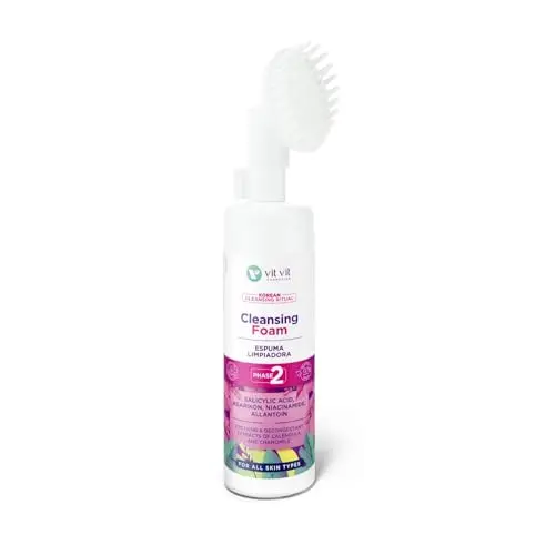 Espuma Limpiadora Facial 200ml con Cepillo Masajeador Silicona - Doble Limpieza Korean Ritual