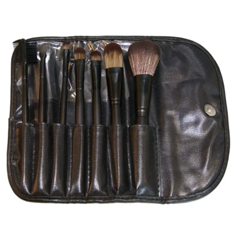 Estuche 7 pinceles maquillaje Pollié de pelo sintético
