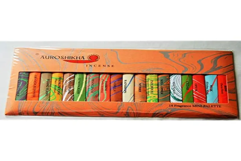 Estuche Mini-Inciensos Auroshikha - 18 Aromas Seleccionados
