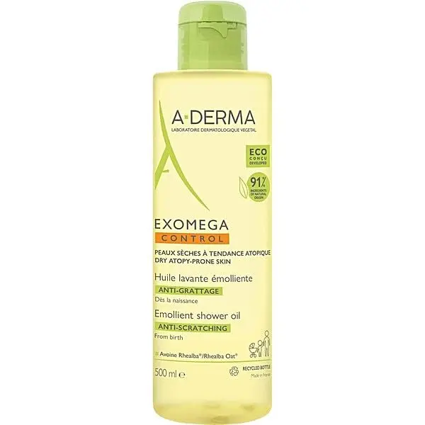 Exomega Control Aceite Ducha Emoliente 500ml - A-Derma
