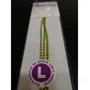 Extensión pluma. 3 Uds. Talla L. Amarillo