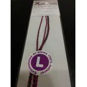 Extensión pluma. 3 Uds. Talla L. Fucsia