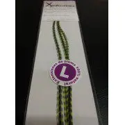 Extensión pluma. 3 Uds. Talla L. Verde lima