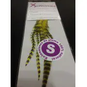 Extensión pluma. 3 Uds. Talla S. Amarillo