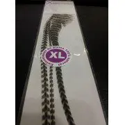 Extensión pluma. 3 Uds. Talla XL. Blanco y negro