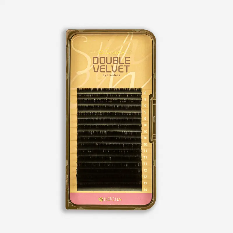 Extensiones de pestañas Doble Velvet - Curva C