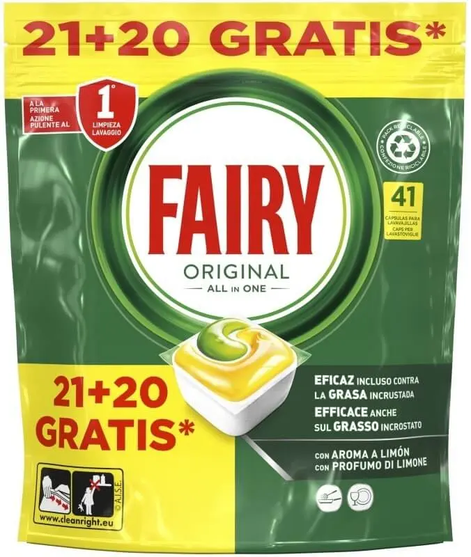 Fairy Original All in One Limón 41 Cápsulas