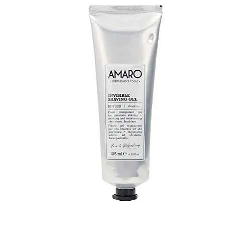 FARMAVITA Amaro Invisible Shaving Gel nº1920 - Gel de Afeitar Brushless 125ml