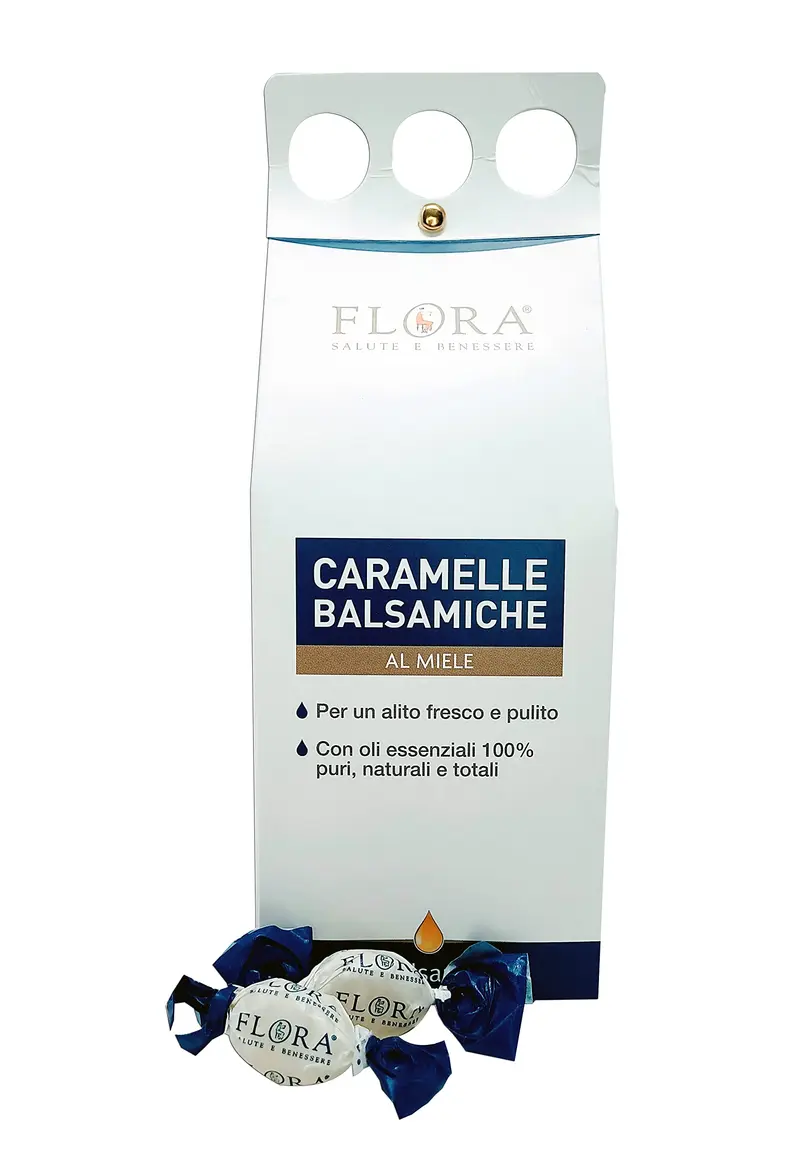 Flora Caramelos Balsámicos con Miel - Aceites Esenciales Naturales 500g