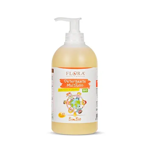 Flora Cosm Gel Ducha-Baño Niños 500 ml - Higiene Diaria con Aloe Vera Bio
