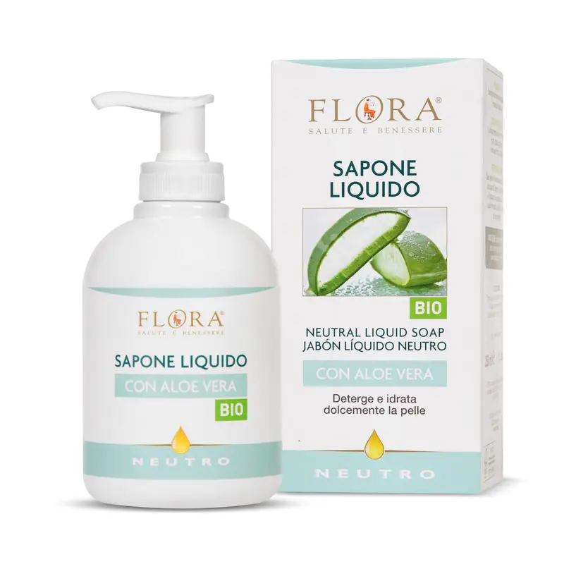 Flora Jabón Líquido Neutro Manos - Pieles Muy Sensibles 500ml