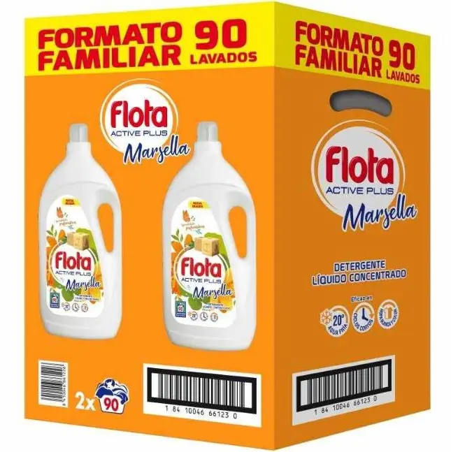Flota 90 lavados X 2 unidades 4,95 l