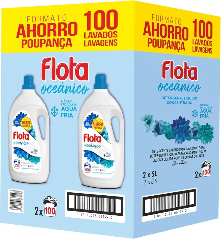 Flota Oceánico Detergente Líquido 2 x 5 Litros