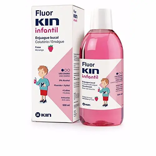 Fluorkin Infantil Enjuague Bucal Anticaries Fresa 500ml