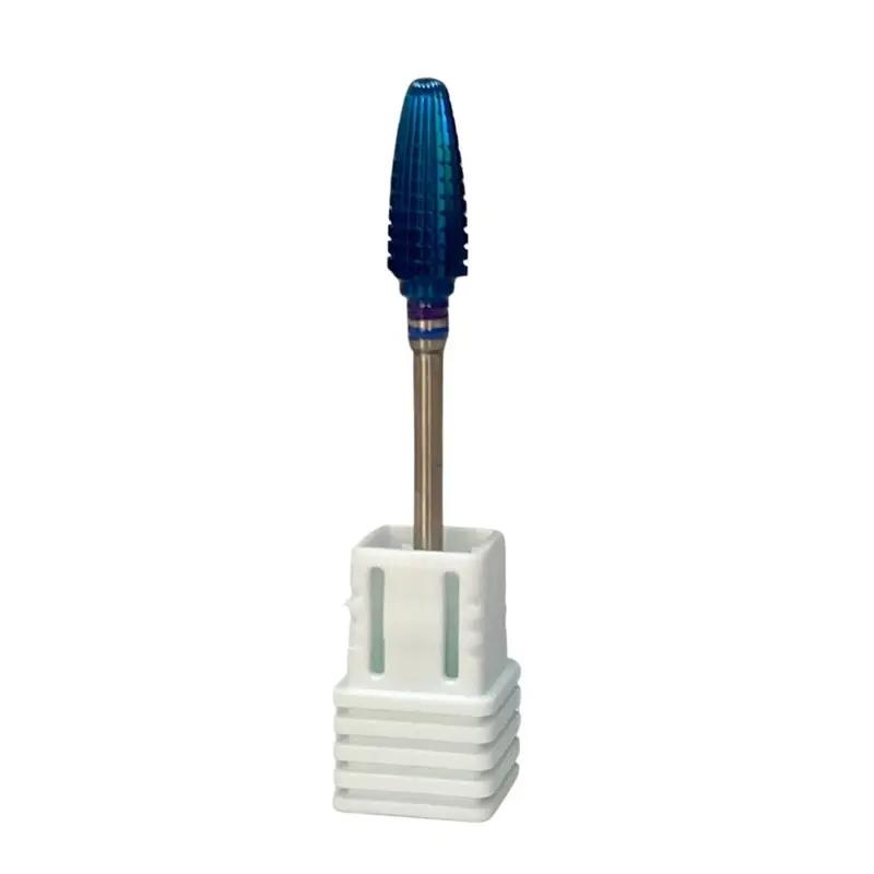 Fresa de tungsteno azul cónica Pollié diámetro 0,6 x 1,45cm